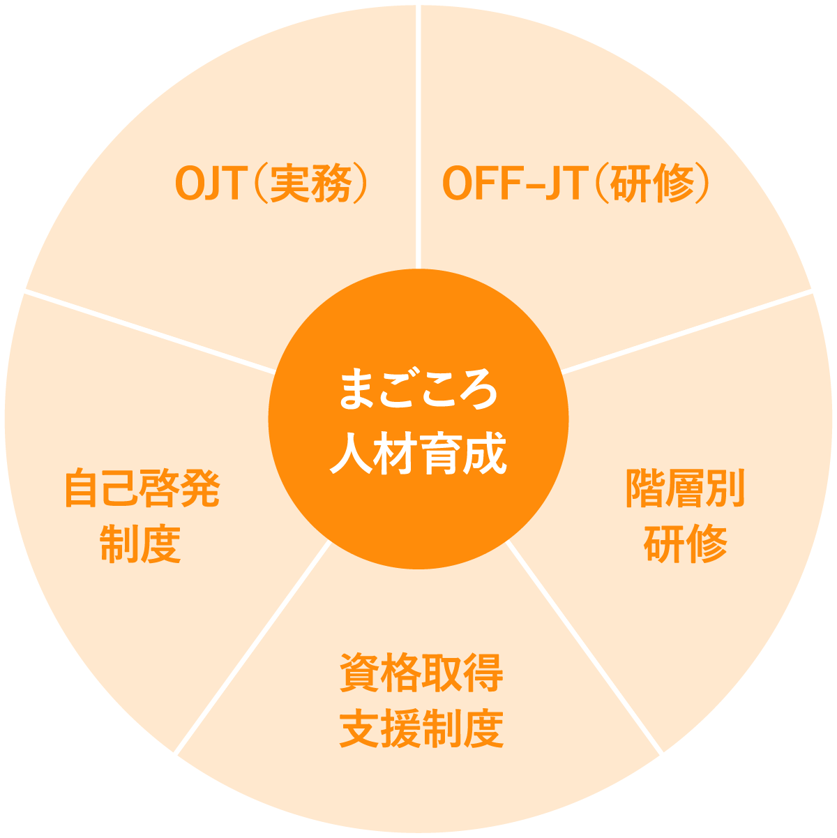 5つの分野のまごころ人材育成